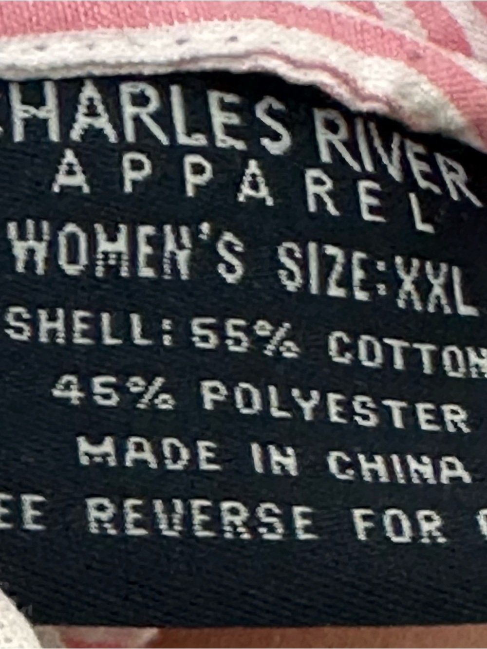 Charles River Apparel Pink and White Striped Women's Seersucker Hoodie XXL - Picture 9 of 14